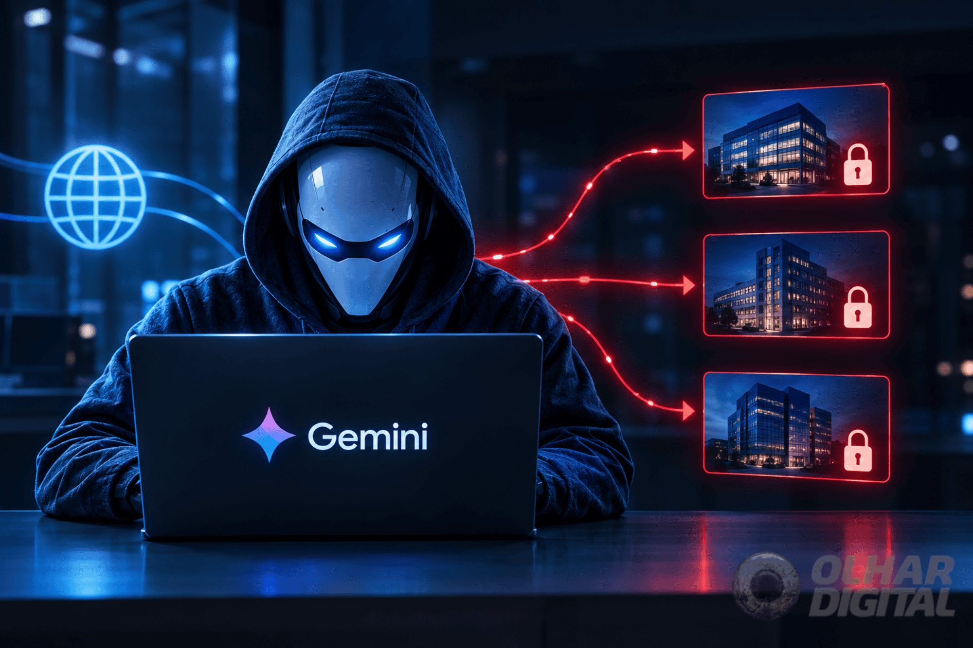 Imagem oficial relacionada a Gemini invade sistemas de três empresas reais durante teste de segurança do Google.